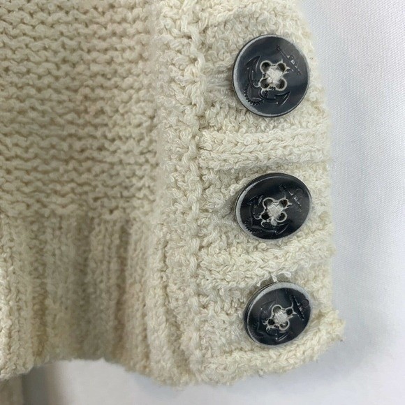 lucky brand striped knit 3/4 sleeve pullover sweater small - Picture 2 of 5